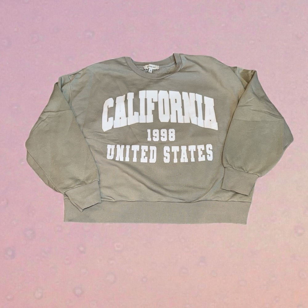 Francesca's Collections California Crewneck Sweatshirt (M)